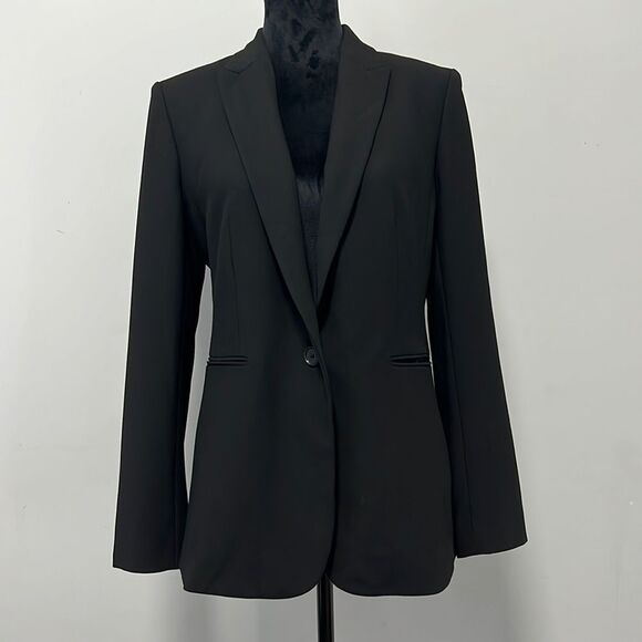 Ann Taylor Jackets & Blazers - Ann Taylor | Women’s Black Tailored Fit One-Button Blazer in Double Knit size 8
